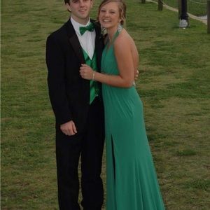 Green formal dress